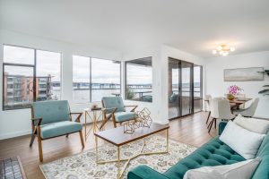 Lakeview Condo Open Living Space